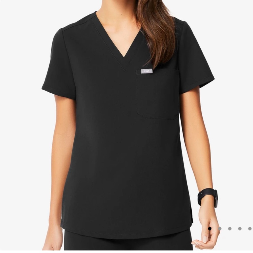 Figs Catarina scrub top size small. Black.